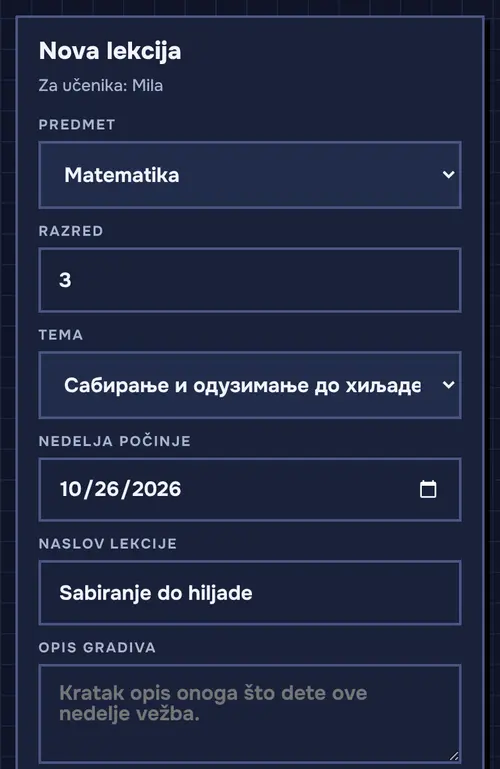 Ekran za roditelja: nova lekcija